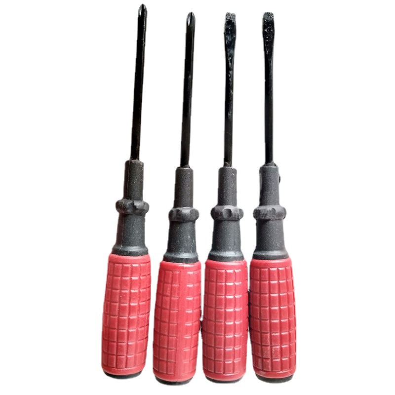Red handle screwdrivers, 3-inch flat-head screwdrivers and cross-head screwdrivers are available for one yuan at the one-yuan store Item Picture