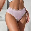 Olivia's Night Lace Underwear Women's cross-border sexy mid-waist comfortable high-elastic bow pure cotton crotch large breathable women's triangle pants Application Scenario