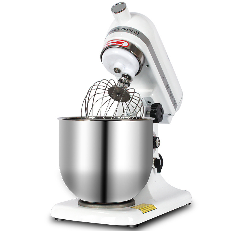 奶盖机商用小型奶茶店商用多功能7L全自动鲜奶机揉面机打蛋器白底实物图