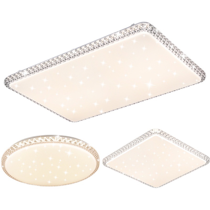 New led rectangular living room light, modern and simple circular ceiling light, bedroom light, high-brightness lighting fixtures for dining room and balcony Item Picture