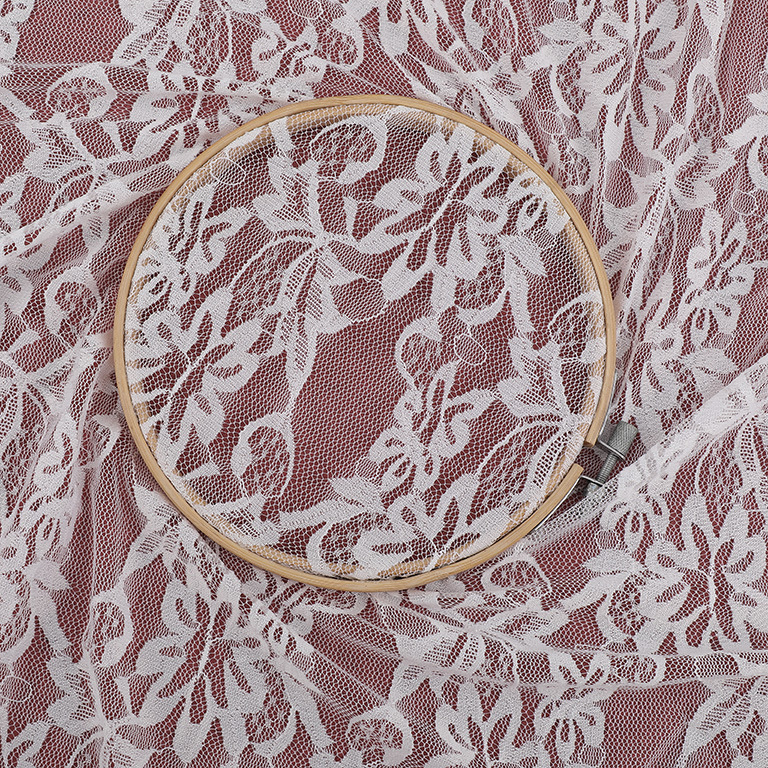 Strand nylon lace fabric, stretch lace fabric, wedding dress, clothing, lace accessories factory in stock