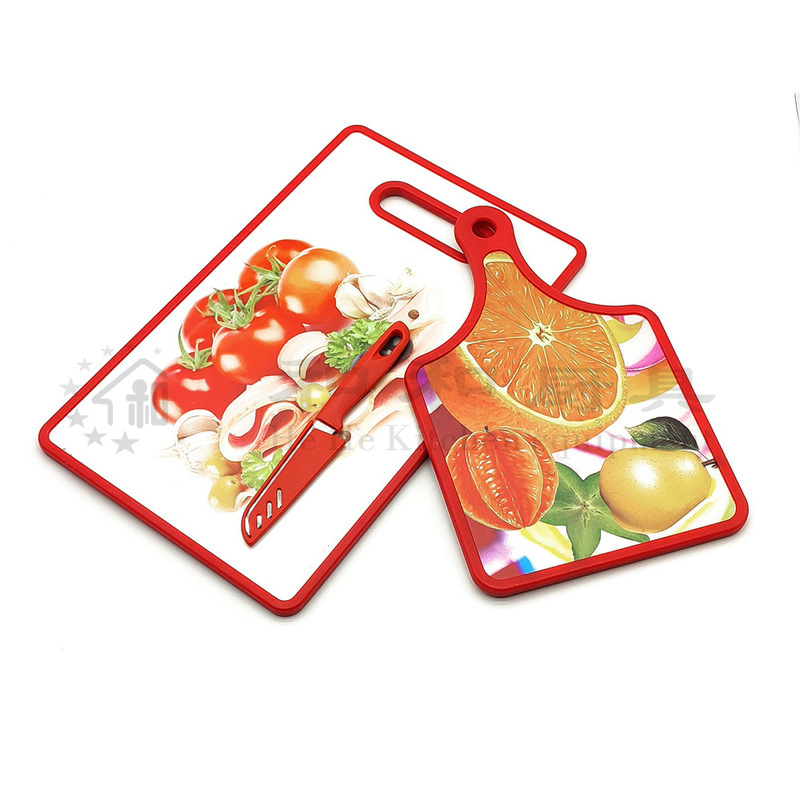 Wholesale Square Non-Slip Large Vegetable Home Cutting Board Pp Cutting Board Fruit Knife Set Kitchen Cutting Board Three Sets Application Scenario