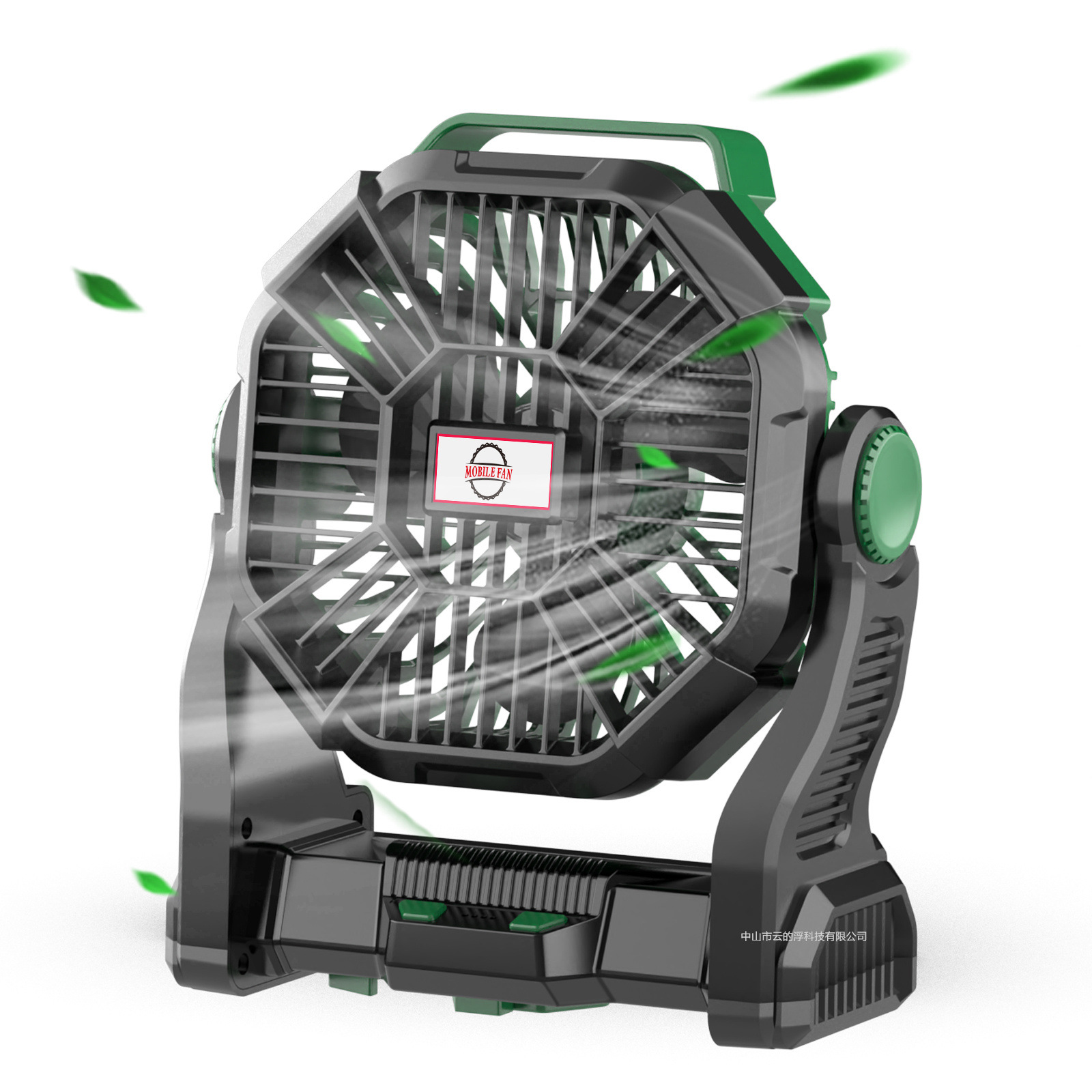 Cross-border exclusive portable charging camping fan tent, hanging fan, table lighting small fan Specification drawing