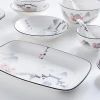 Dream Jiangnan Chinese style retro ceramic plates, tableware, dinner plates, vegetable plates, household breakfast plates, ink-wash style wholesale Specification image