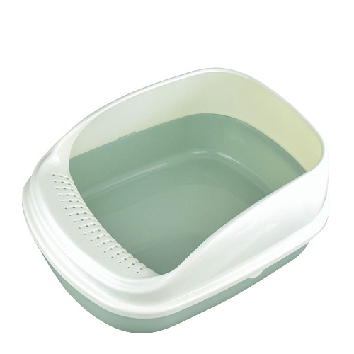 Pet litter box Semi-enclosed extra height cat toilet Large space to prevent spatter litter box pet cleaning supplies Specification drawing