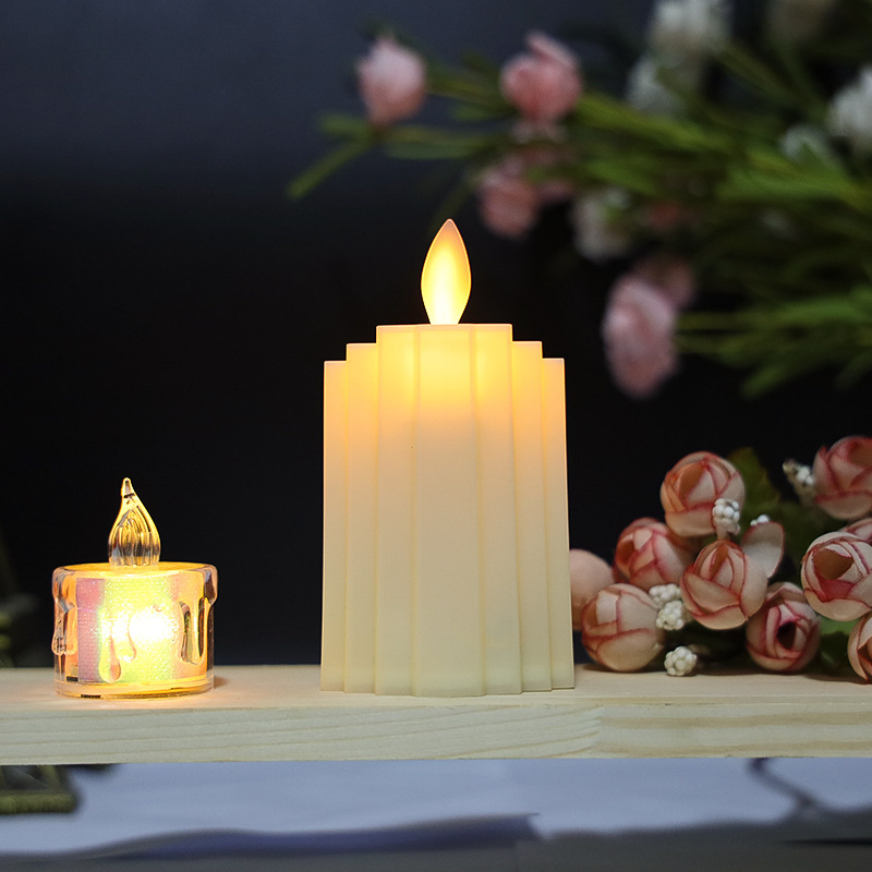 LED electronic candles, creative Roman door shooting props, wedding and festival atmosphere lights, bedroom decoration night lights details Picture