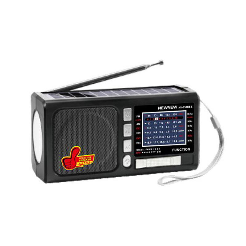 Portable Solar Radio With Light Card Mini Player Bluetooth Small Speaker Nv-255Bt-S Application Scenario
