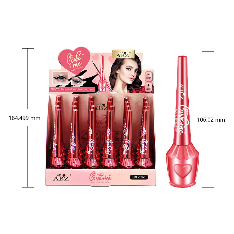 Cross-border foreign trade in-stock ABZ eyeliner liquid, non-smudging, smooth, waterproof, ultra-fine eyeliner liquid, makeup processing and wholesale Item Picture