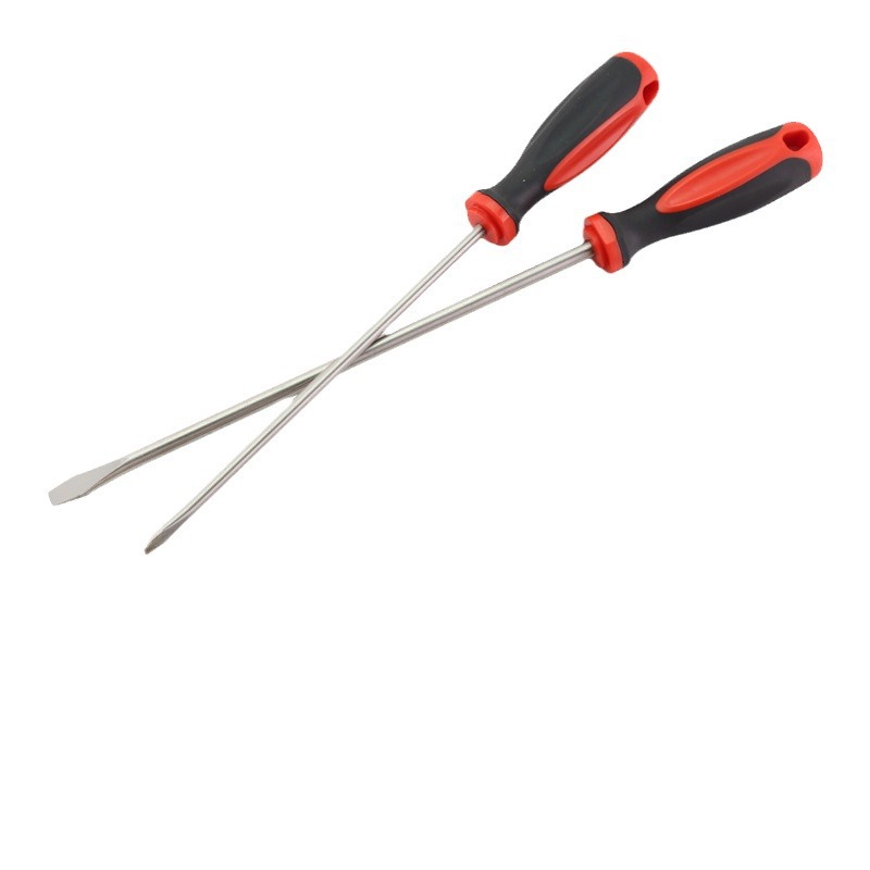 5061 Bofang 304 Stainless Steel Flat-Head Screwdriver With Anti-Magnetic Plastic Handle Driver Screwdriver With White Steel Flat Screwdriver Item Picture