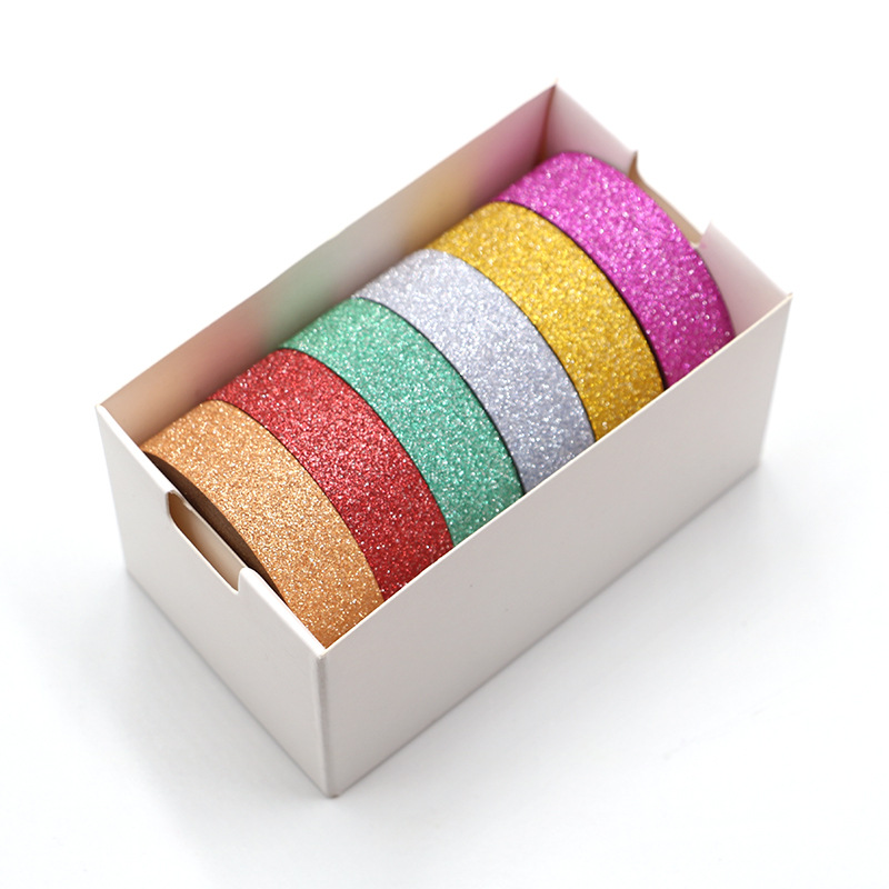 Wholesale of flash and washi tape, rainbow tape, gold onion film, washi tape, planner tape, diy tape details Picture