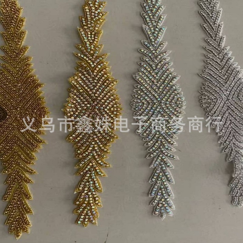批发热熔胶烫钻水钻贴花DIY 婚纱礼服配饰