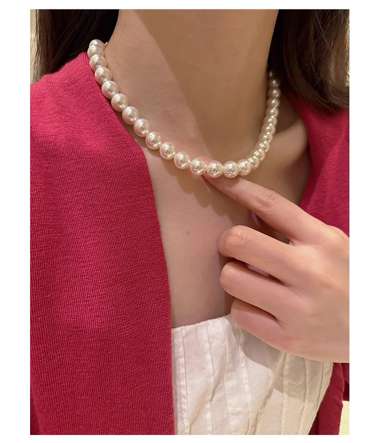 珍珠项链配饰女秋冬不掉色锁骨链轻奢小众高级感简约串珠颈链饰品详情18