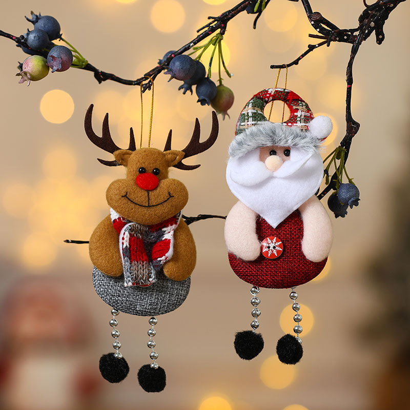 Cross-Border New Christmas Decorations For The Elderly Small Pendant Christmas Tree Accessories Cloth Hanging Gifts details Picture