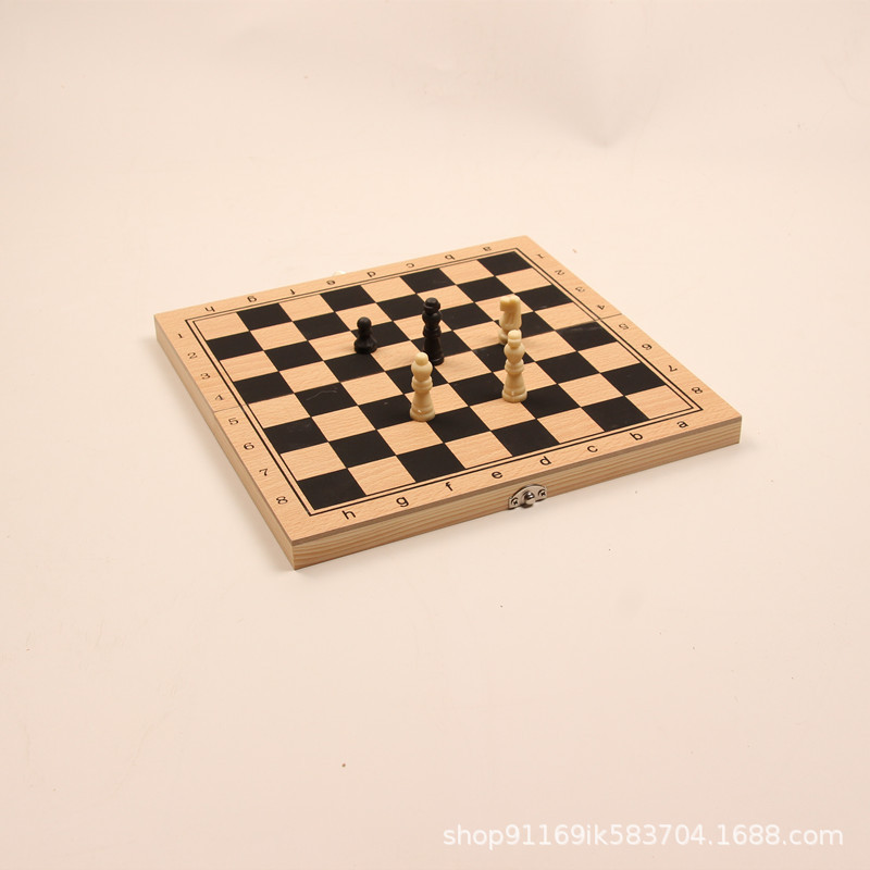 Stock Wooden Chess Wooden Box Recreational Chess Wooden Box Foldable Chess Wooden Box Mini Go