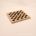 现货木质国际象棋木盒休闲娱乐象棋木盒可折叠象棋木盒迷你围棋