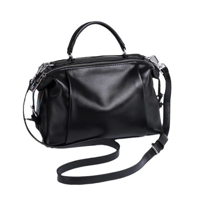 2024新款头层牛皮大容量女士手提包时尚休闲单肩包多功能斜挎包详情图5