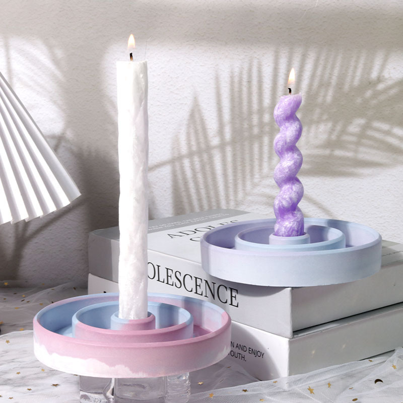 diy aromatherapy candle holder resin mold, ring candle holder silicone mold, cross-border exclusive supply Specification image