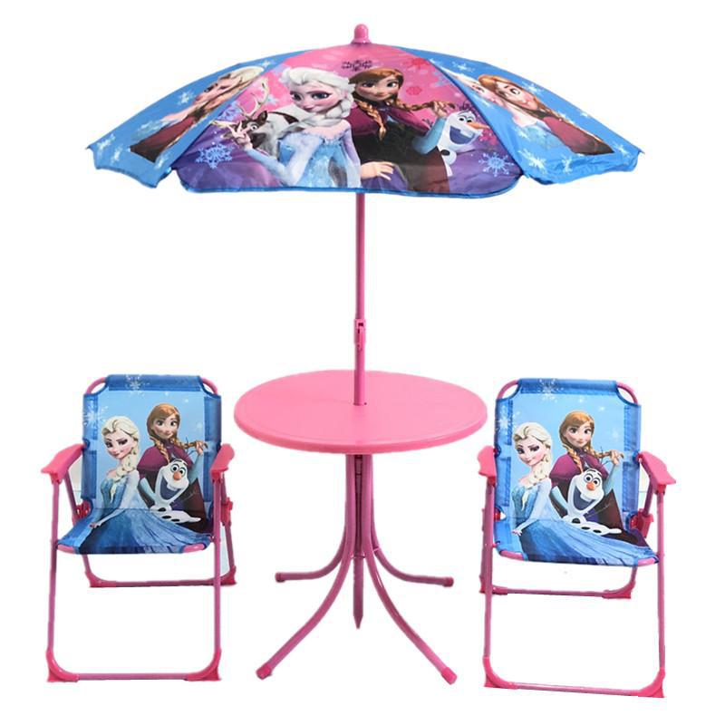 Children's Leisure Table And Chair Set Kindergarten Table And Chair Portable Beach Table And Chair Rain Proof Plastic Game Set Item Picture