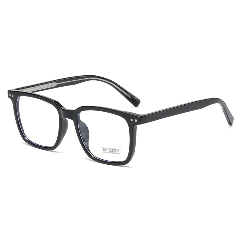 新款TR眼镜框批发时尚近视眼镜防蓝光平光镜纯黑色眼镜框素颜神器详情图5