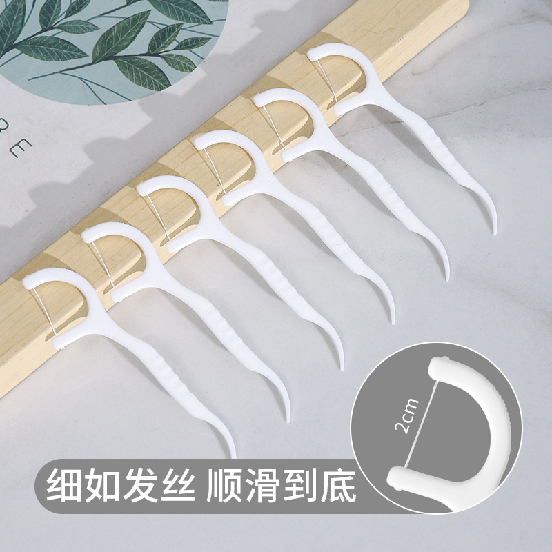 High-strength dental floss, individual packaging, dental floss picks, family size, ultra-fine toothpick floss, portable, disposable for catering Application Scenario