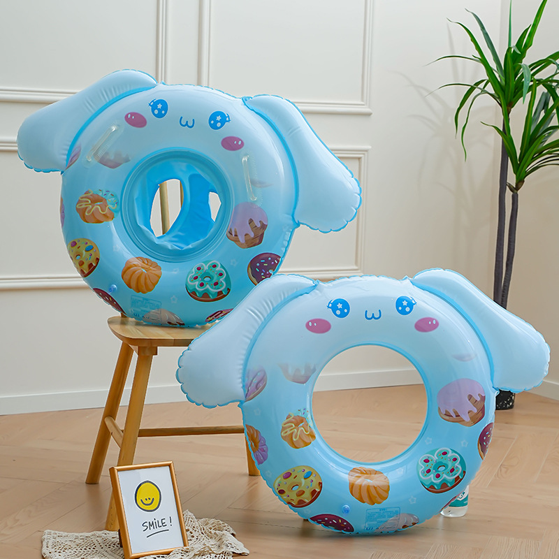 Sequin Transparent Printed Children's Swimming Ring Handle Cartoon Baby Sponge Bottom Pants With Thick Eco-Friendly Swimming Ring Specification drawing
