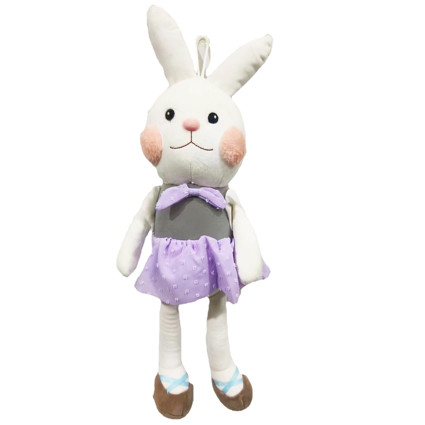 糖果兔子公仔白底实物图