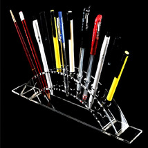 亚克力展示架笔类展示架多孔插笔架大容量桥形笔筒架塑料收纳筒架