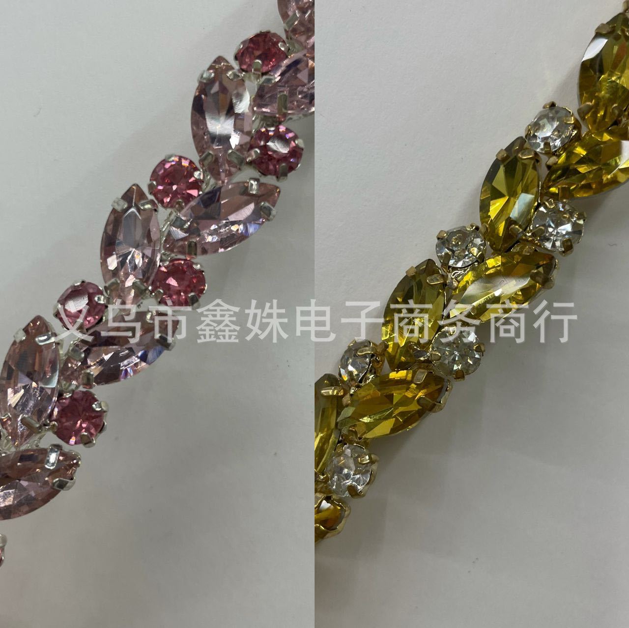 Metal welding, diamond-encrusted jewelry, diamond patterns, chains, belts, shoes, bags, clothes and accessories Item Picture