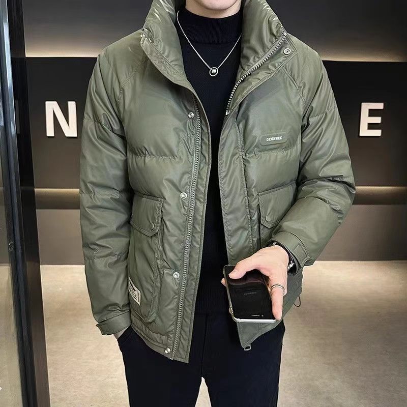 男士羽绒服实物图