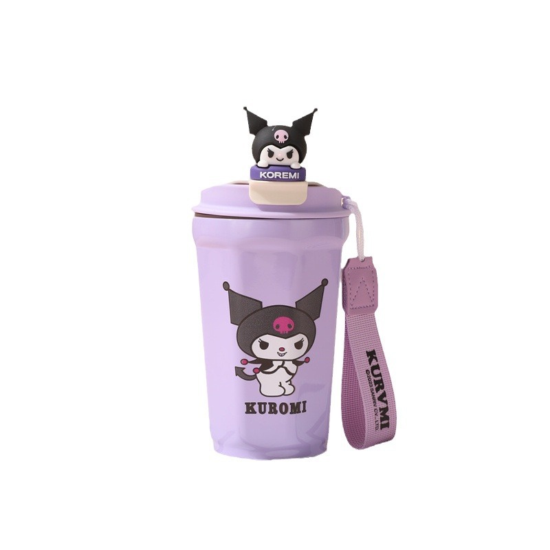 2024 Explosive High Appearance Level Doll Coffee Cup 304 Stainless Steel Large Capacity Thermos Cup Portable Handle Cup Item Picture