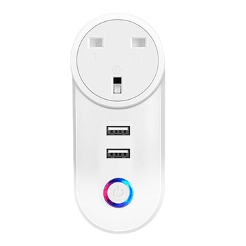 Smart WIFI socket British standard wireless APP voice control British standard time socket with USB Hong Kong wifi socket Item Picture