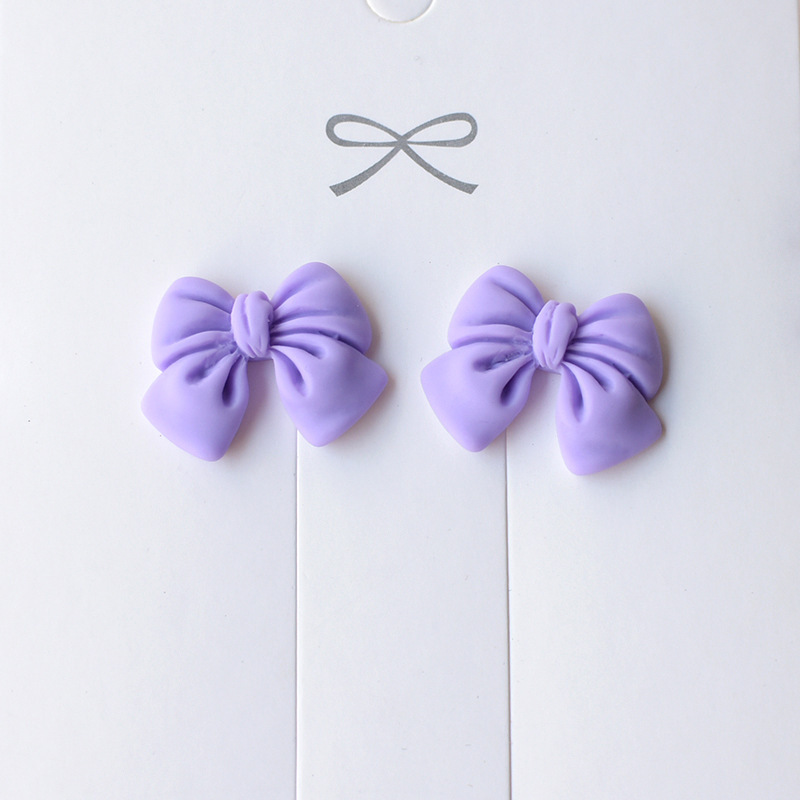 蝴蝶结数据线保护套手机壳树脂小配件DIY奶油胶公仔冰发夹装饰详情6