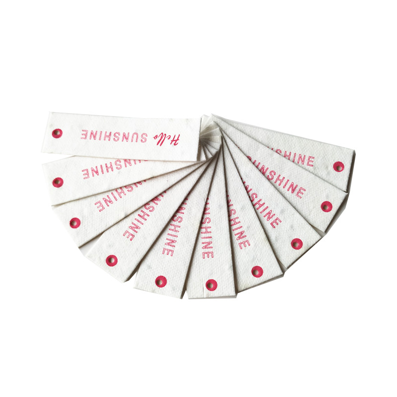 Degradable seed paper tag made for clothing store label recycled germinated paper hanging card Item Picture