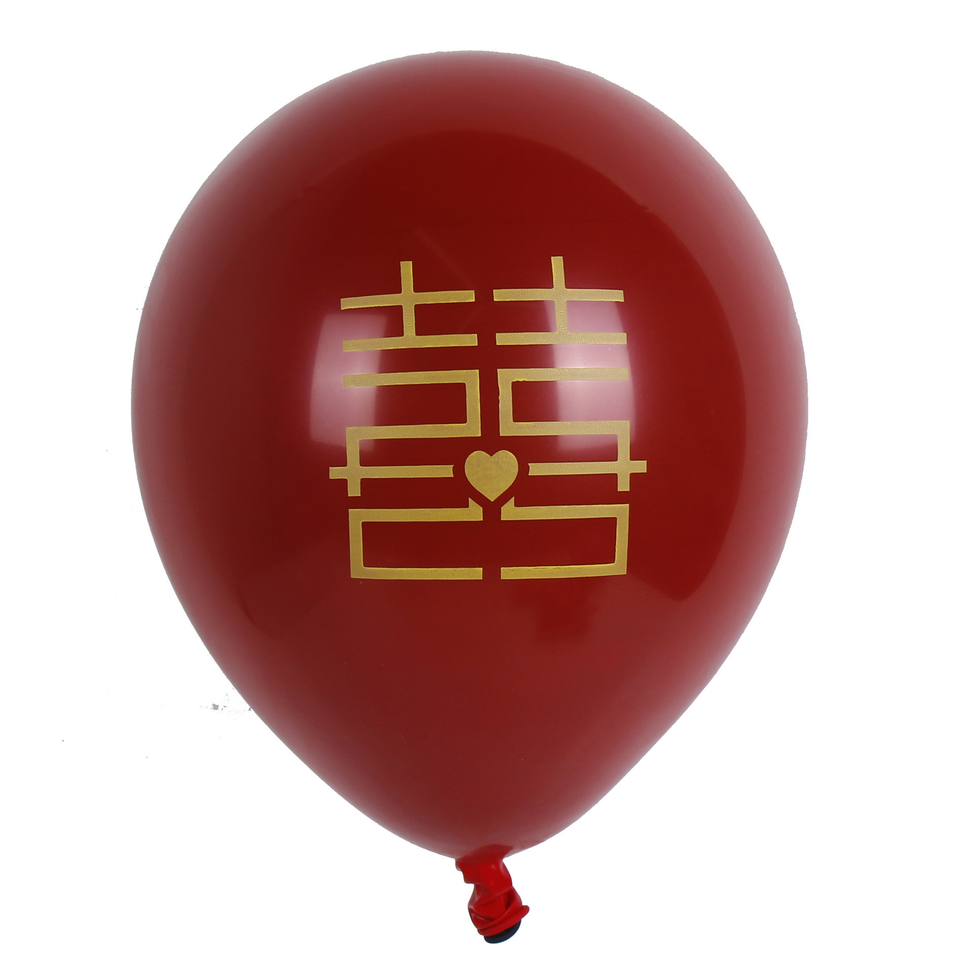 婚庆婚房布置喜字气球双层加厚石榴红宝石红结婚节日装饰乳胶气球详情图5