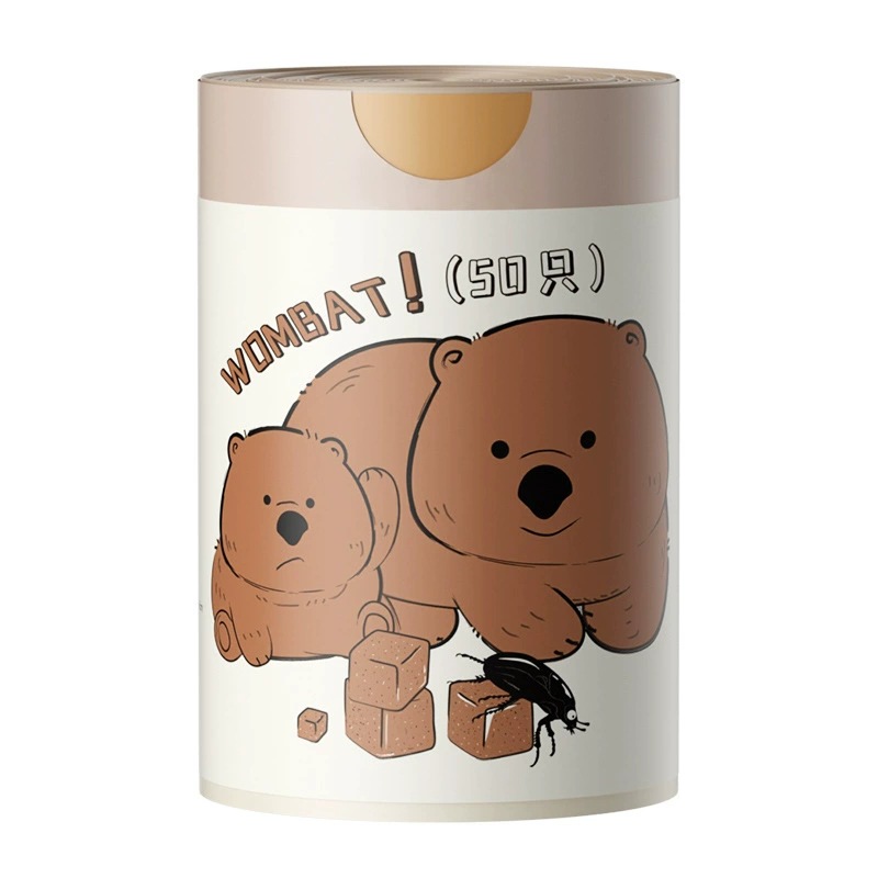 Cartoon Wombat drawstring garbage bag, household thickened and enlarged, kitchen disposable garbage bag with handle and hand-held closure Item Picture