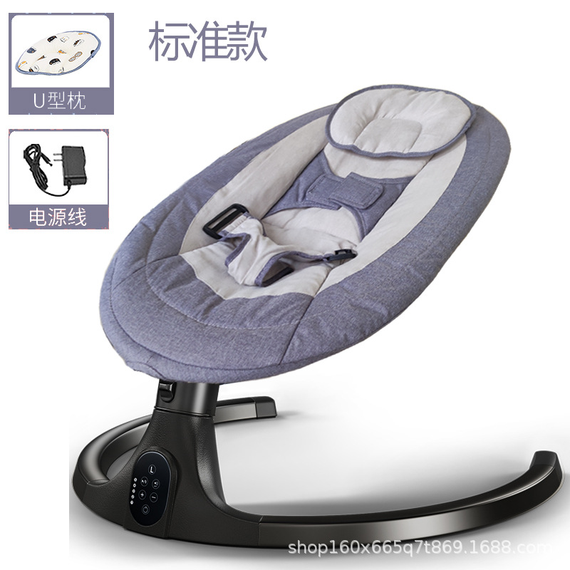 Baby Rocker Electric Baby Rocking Chair Cradle Rocking Bed Soothing Baby Bed Recliner Bluetooth Music Aluminum Frame details Picture
