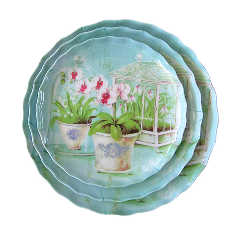 Wave Small Fruit Plate Creative Home Living Room Dry Fruit Snacks Melamine Fruit Plate European Nut Box Dessert Fruit Plate Application Scenario