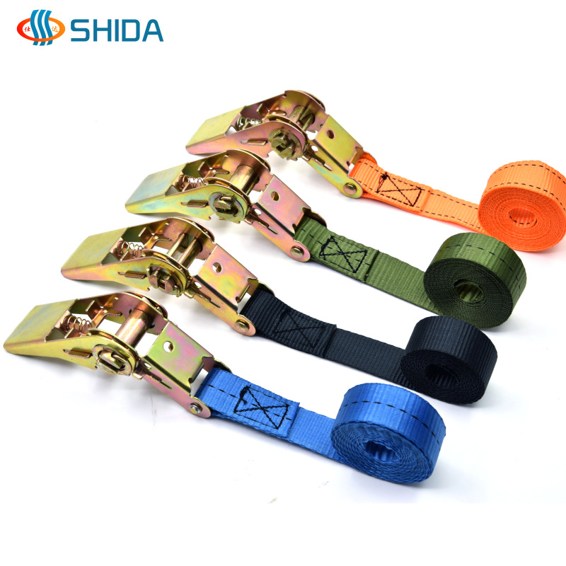 Orange tensioner binding straps, motorcycle luggage battery and battery fixing straps, pallet goods binding straps wholesale details Picture