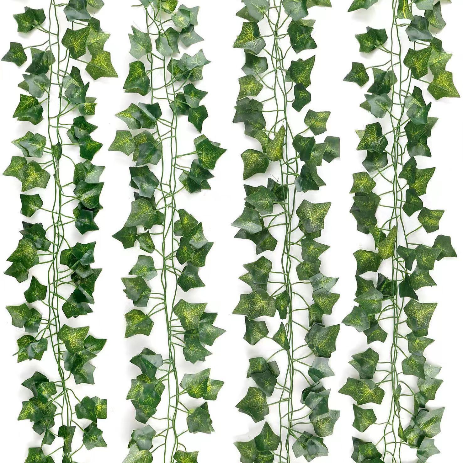 Cross-border Amazon artificial ivy leaves, artificial plant vines, hanging ivy, artificial leaves, wall decoration flowers