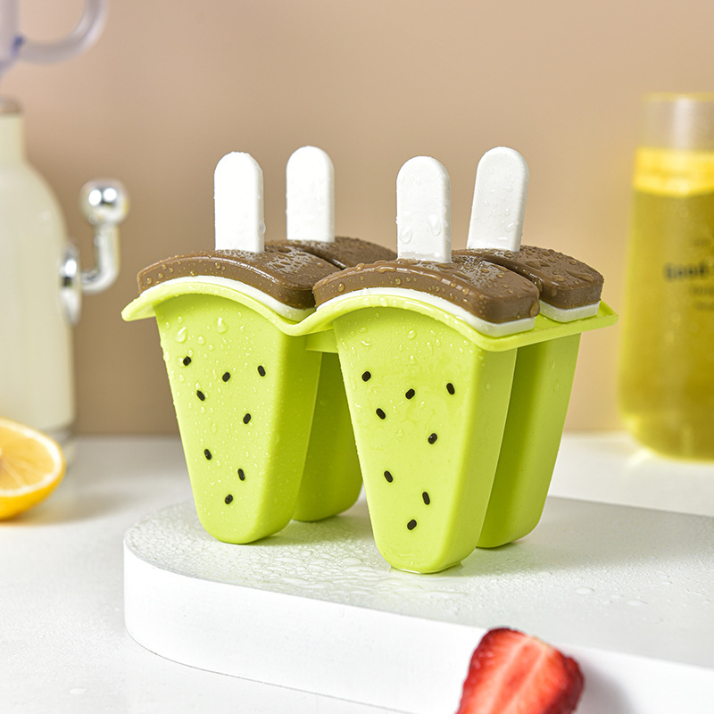 Summer Watermelon Cartoon Ice Cream Diy Plastic Ice Mold Ice Box Home Ice Lattice Popsicle Ice Cream Mold Manufacturers details Picture