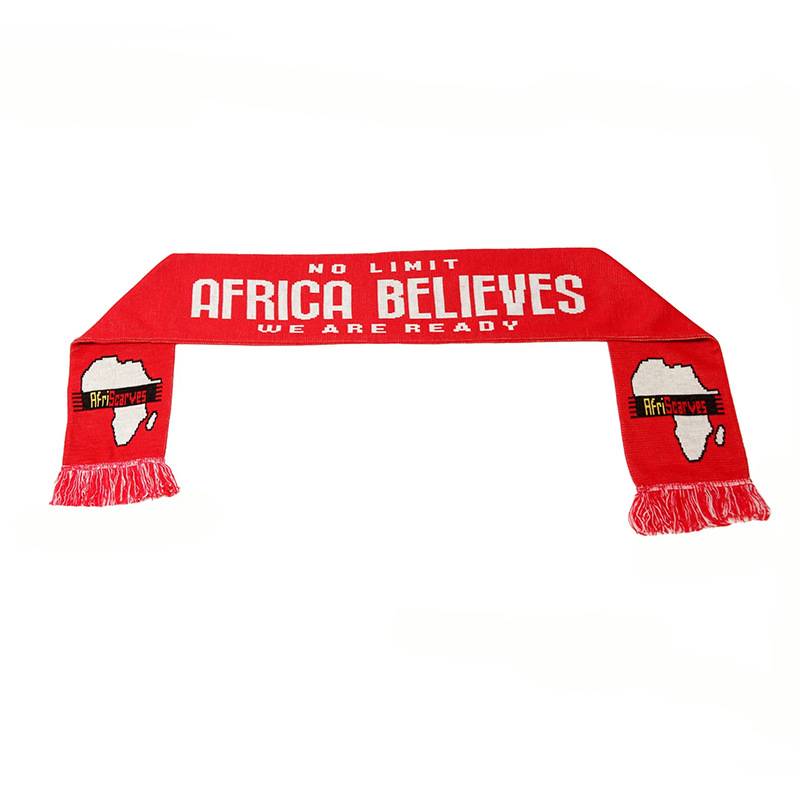 Customized acrylic and acrylic fan scarves for the 2026 World Cup Africa Cup fan supplies, fringed football scarves pic 13