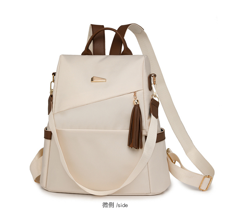 女士双肩包尼龙背包休闲新款通勤2025书包简约时尚女士旅行百搭大详情5