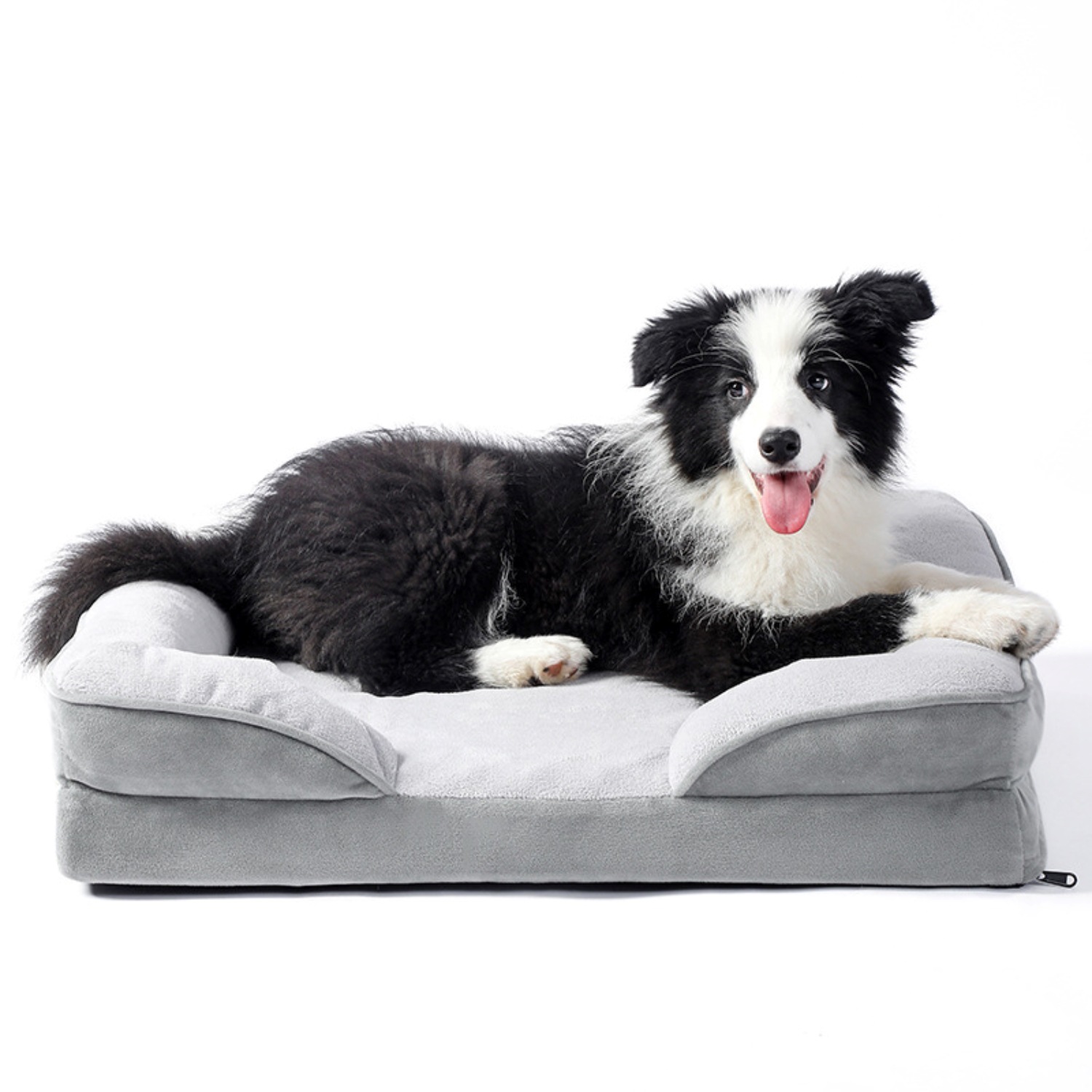 Comfortable, soft, detachable and washable dog bed, new autumn and winter style, warm, breathable, solid-color cat bed and pet bed Item Picture