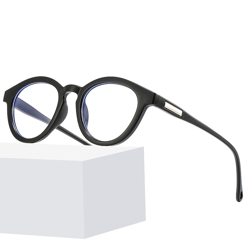 新款韩版防蓝光圆形平光镜复古小框眼镜框文艺范男女同款眼镜图