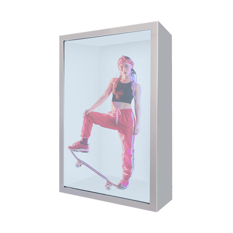 Vertical AI digital human self-service interactive advertising machine, exhibition hall, government affairs, scenic area 3D holographic cabin interactive touch all-in-one machine Application Scenario