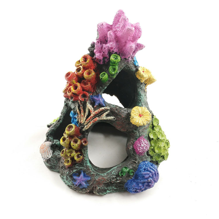 Fish tank landscape decoration submarine escape bucket aquarium decoration resin decoration reproduction cave fish shrimp escape house Specification drawing