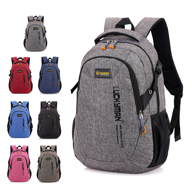 Large-capacity backpack for men, new autumn and winter men's backpacking travel, multi-pocket Oxford cloth high school canvas schoolbag