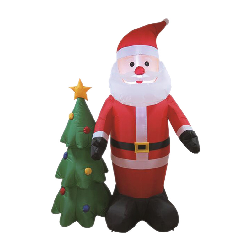 厂家直销畅销款圣诞节雪人 气模 充气圣诞老人加圣诞树1.8米产品图