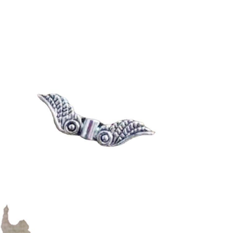 DIY jewelry accessory manufacturer wholesale imitation silver alloy angel wings Item Picture