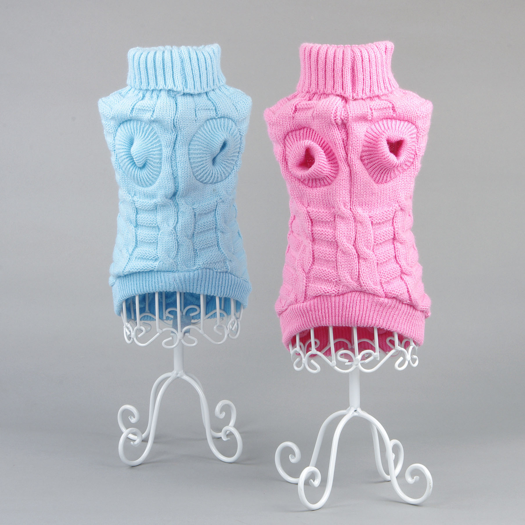 Pet sweaters, three-dimensional, high-elasticity, solid-color sweaters, high-quality, soft and comfortable dog clothes, pet cat clothing details Picture